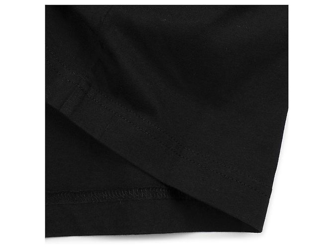 Moncler Baumwoll-T-Shirt mit gesticktem Logo Schwarz - Ansicht 7