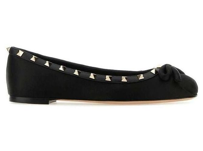 Valentino Bailarina de couro envernizado Rockstud - vista 4