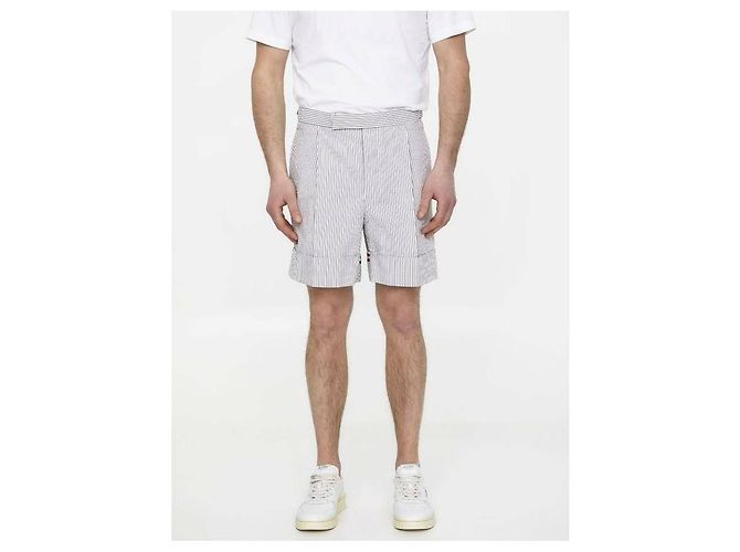 Thom Browne Seersucker Streifen Shorts - Ansicht 4