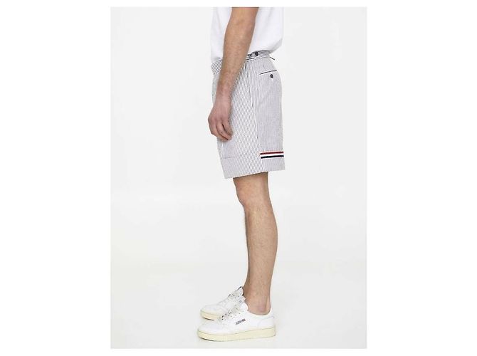 Thom Browne Seersucker Streifen Shorts - Ansicht 6