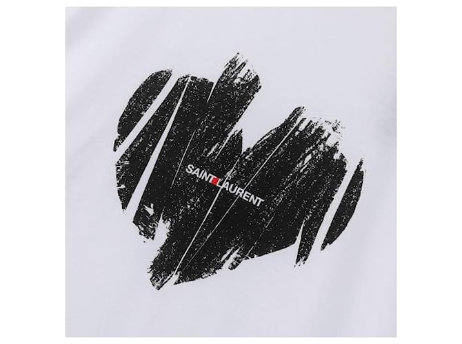 Saint Laurent Heart T-Shirt Weiß - Ansicht 7