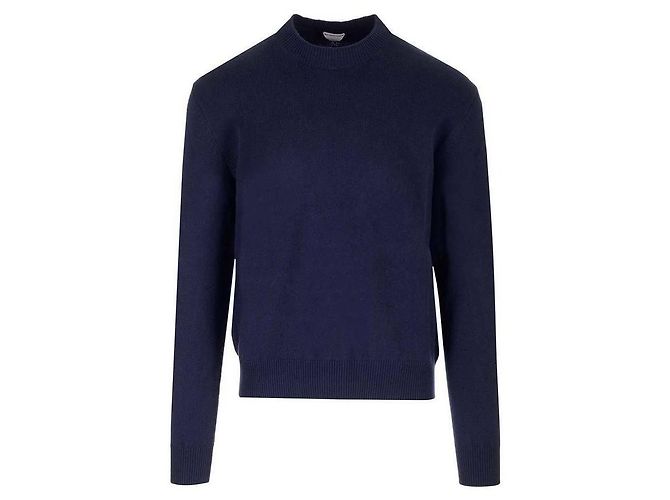 Bottega Veneta Cashmere-Pullover mit Intrecciato-Leder-Patches - Ansicht 4