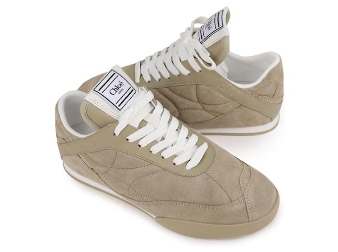 Chloé Sneakers Kick Marrone - vista 5