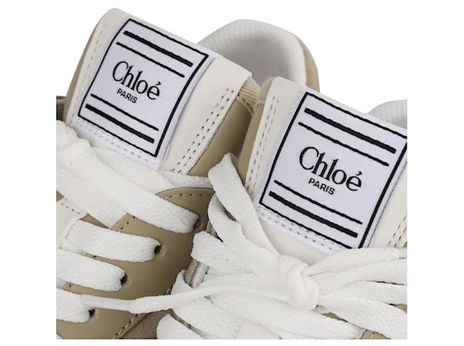 Chloé Sneakers Kick Marrone - vista 9