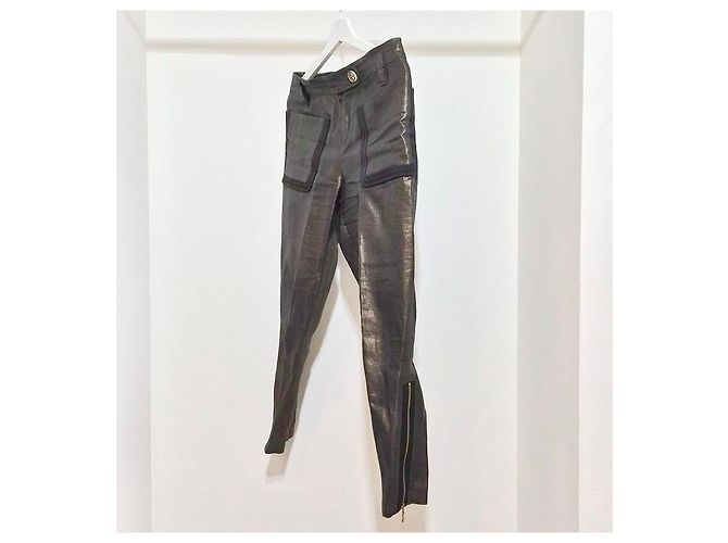 Kenzo Pantalones con efecto metalizado Dorado - vista 2