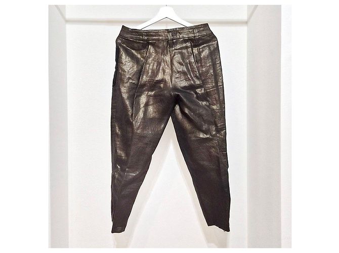Kenzo Pantalones con efecto metalizado Dorado - vista 3