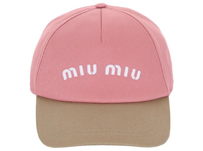 Miu Miu Drill Baseball Begonia Cap Pink - Ansicht 2