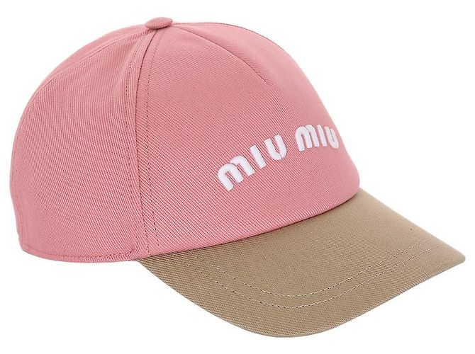 Miu Miu Drill Baseball Begonia Cap Pink - Ansicht 3