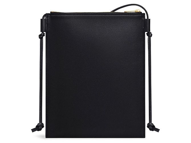 Céline Pochette Sharp in Pelle di Agnello Liscia Nera Nero - vista 2