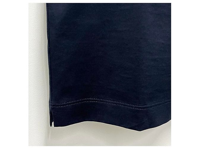 Moncler Polo in cotone piqué con logo per uomo Blu - vista 15