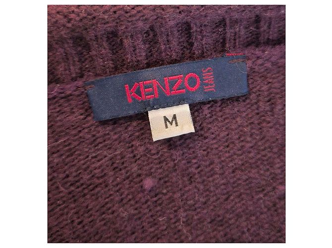 Kenzo Fair Isle Wollcardigan Lila - Ansicht 6