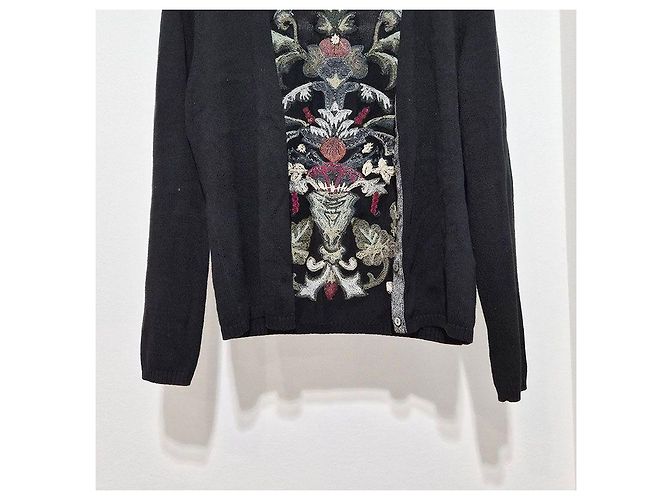 Kenzo Cárdigan de algodón bordado Negro - vista 5