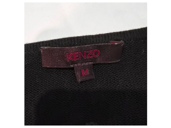 Kenzo Cárdigan de algodón bordado Negro - vista 6