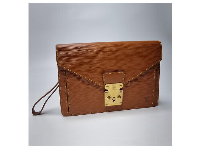 Louis Vuitton Pochette Epi Série Dragon Clutch (Article Rare) Marron - vue 4