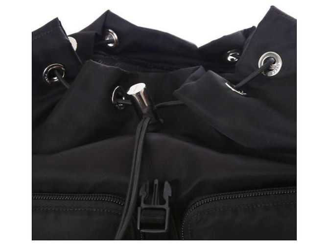 Double Prada Doppelpack-Rucksack mit Pocono Triangle-Logo ZOT Schwarz - Ansicht 10