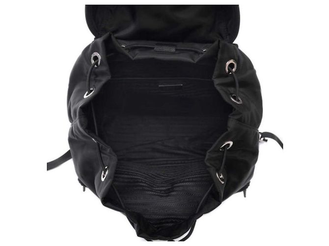 Double Prada Doppelpack-Rucksack mit Pocono Triangle-Logo ZOT Schwarz - Ansicht 4