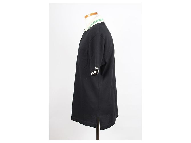 Gucci Polo-T-Shirt mit spitzem Kragen in Schwarz - Ansicht 2