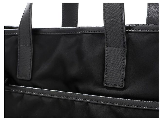 Tote Prada Schwarze Nylon-Tragetasche - Ansicht 14