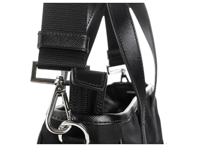 Tote Prada Schwarze Nylon-Tragetasche - Ansicht 9