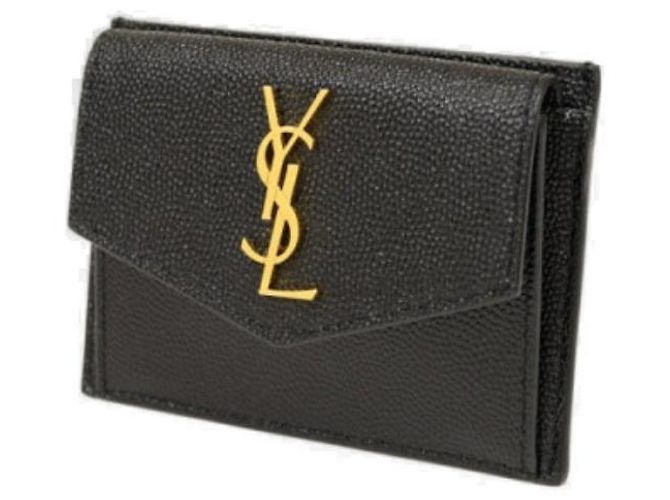 Saint Laurent Monogramm Uptown Kartenhalter Schwarz - Ansicht 4