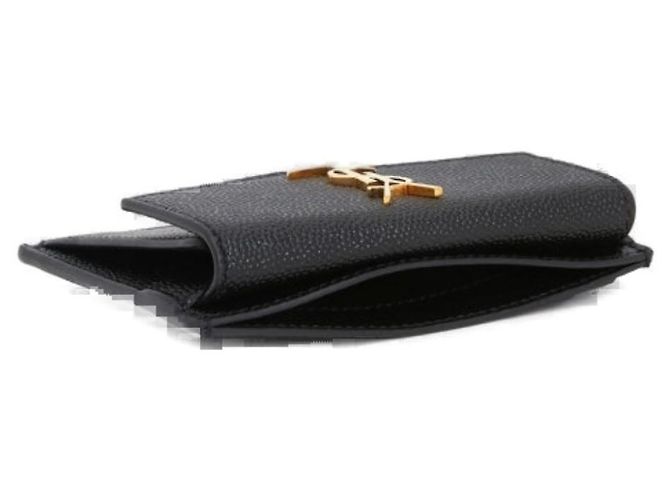 Saint Laurent Monogramm Uptown Kartenhalter Schwarz - Ansicht 6