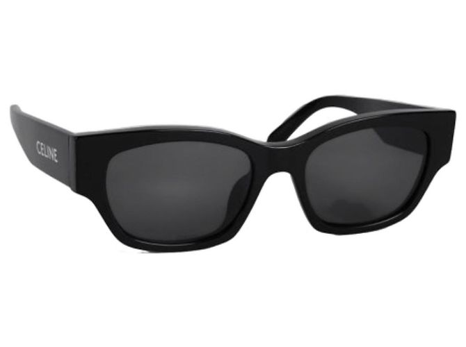 Céline Gafas de sol monocromáticas negras con logo Negro - vista 4