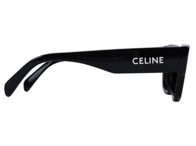 Céline Gafas de sol monocromáticas negras con logo Negro - vista 5