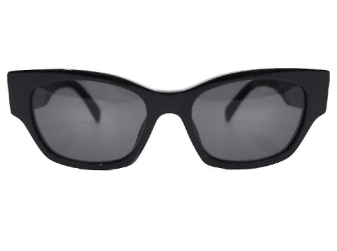 Céline Gafas de sol monocromáticas negras con logo Negro - vista 8