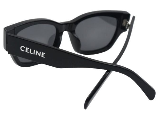 Céline Gafas de sol monocromáticas negras con logo Negro - vista 9