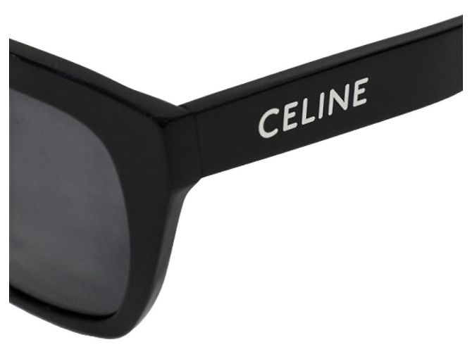 Céline Gafas de sol monocromáticas negras con logo Negro - vista 5