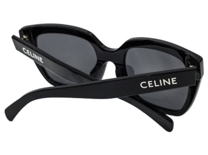 Céline Gafas de sol monocromáticas negras con logo Negro - vista 7