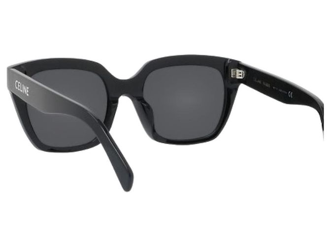 Céline Gafas de sol monocromáticas negras con logo Negro - vista 9