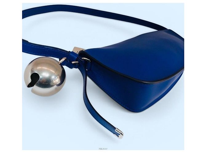 Burberry Mini borsa a spalla con charm a forma di scudo Blu - vista 3
