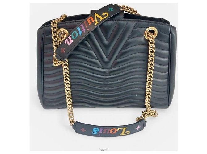 Louis Vuitton Borsa a spalla con catena New Wave Nero - vista 2