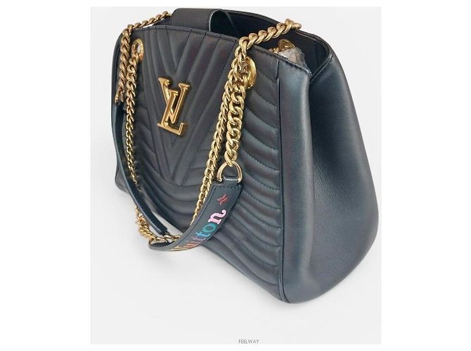 Louis Vuitton Borsa a spalla con catena New Wave Nero - vista 3