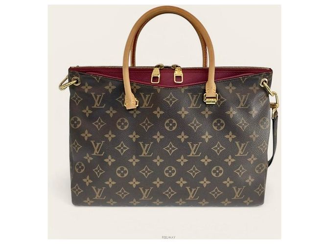 Louis Vuitton Borsa tote Pallas MM Marrone - vista 2