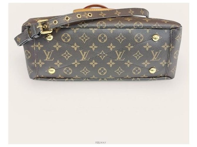 Louis Vuitton Borsa tote Pallas MM Marrone - vista 4