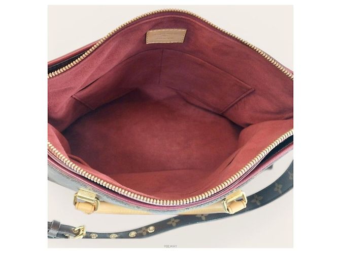 Louis Vuitton Borsa tote Pallas MM Marrone - vista 5
