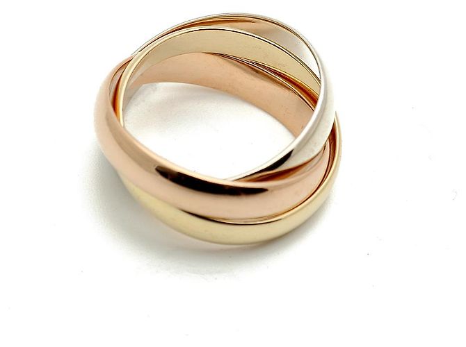 Cartier Trinity Ring Vintage Gold Ring Größe Golden - Ansicht 2