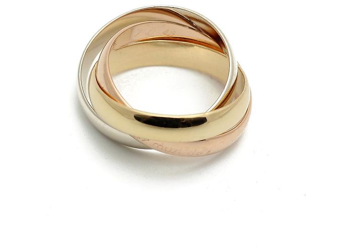 Cartier Trinity Ring Vintage Gold Ring Größe Golden - Ansicht 3