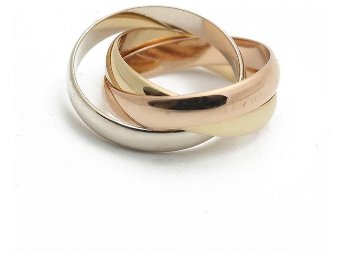 Cartier Trinity Ring Vintage Gold Ring Größe Golden - Ansicht 4
