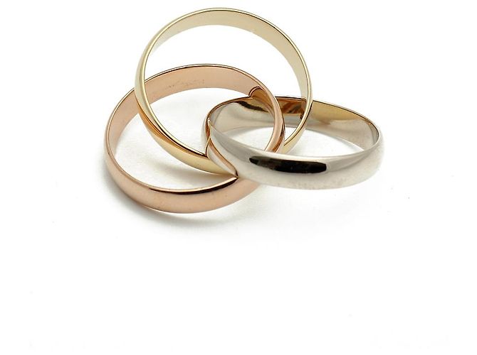 Cartier Trinity Ring Vintage Gold Ring Größe Golden - Ansicht 5