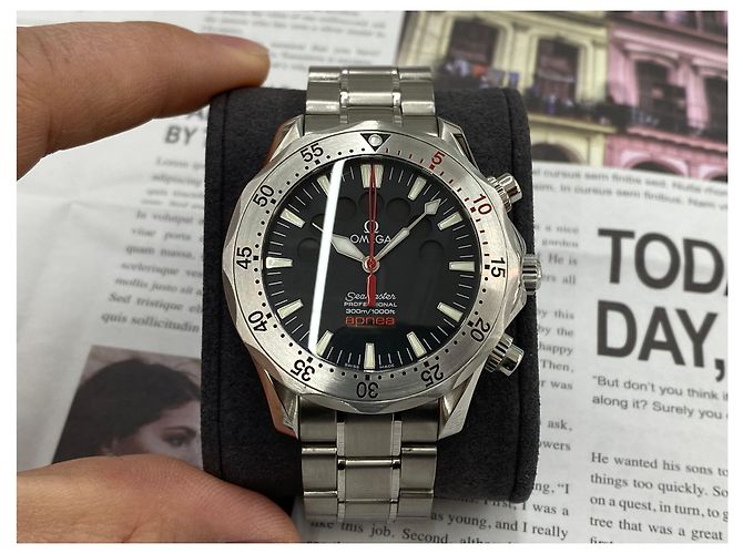 Omega Cronometro da Regata Seamaster Yacht Nero - vista 3