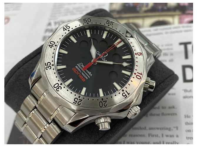 Omega Cronometro da Regata Seamaster Yacht Nero - vista 5