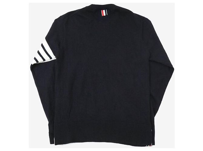 Thom Browne Runder Strickarmband aus Merinowolle in Schwarz - Ansicht 2