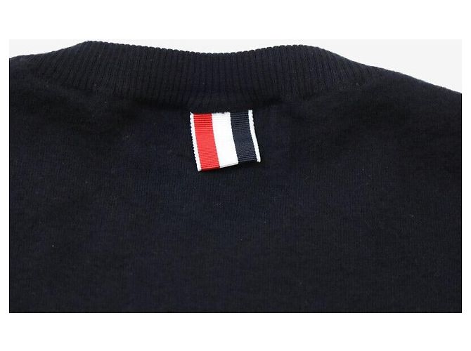 Thom Browne Runder Strickarmband aus Merinowolle in Schwarz - Ansicht 4