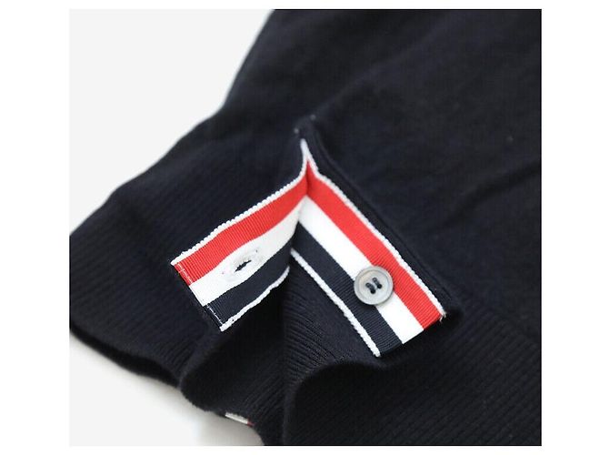 Thom Browne Runder Strickarmband aus Merinowolle in Schwarz - Ansicht 5