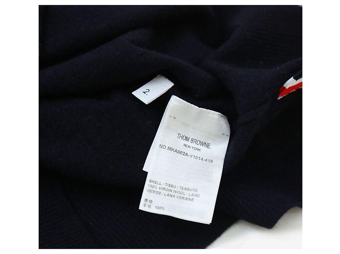Thom Browne Runder Strickarmband aus Merinowolle in Schwarz - Ansicht 7