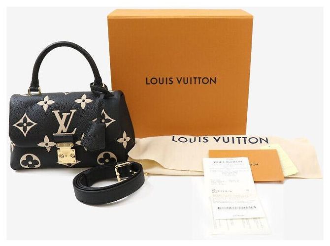 Louis Vuitton Borsa a tracolla Madeleine BB Monogram Empreinte Nera Nero - vista 8