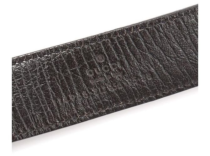 Gucci Herren-Gürtel aus Canvas mit PVC GG-Logo Braun - Ansicht 5
